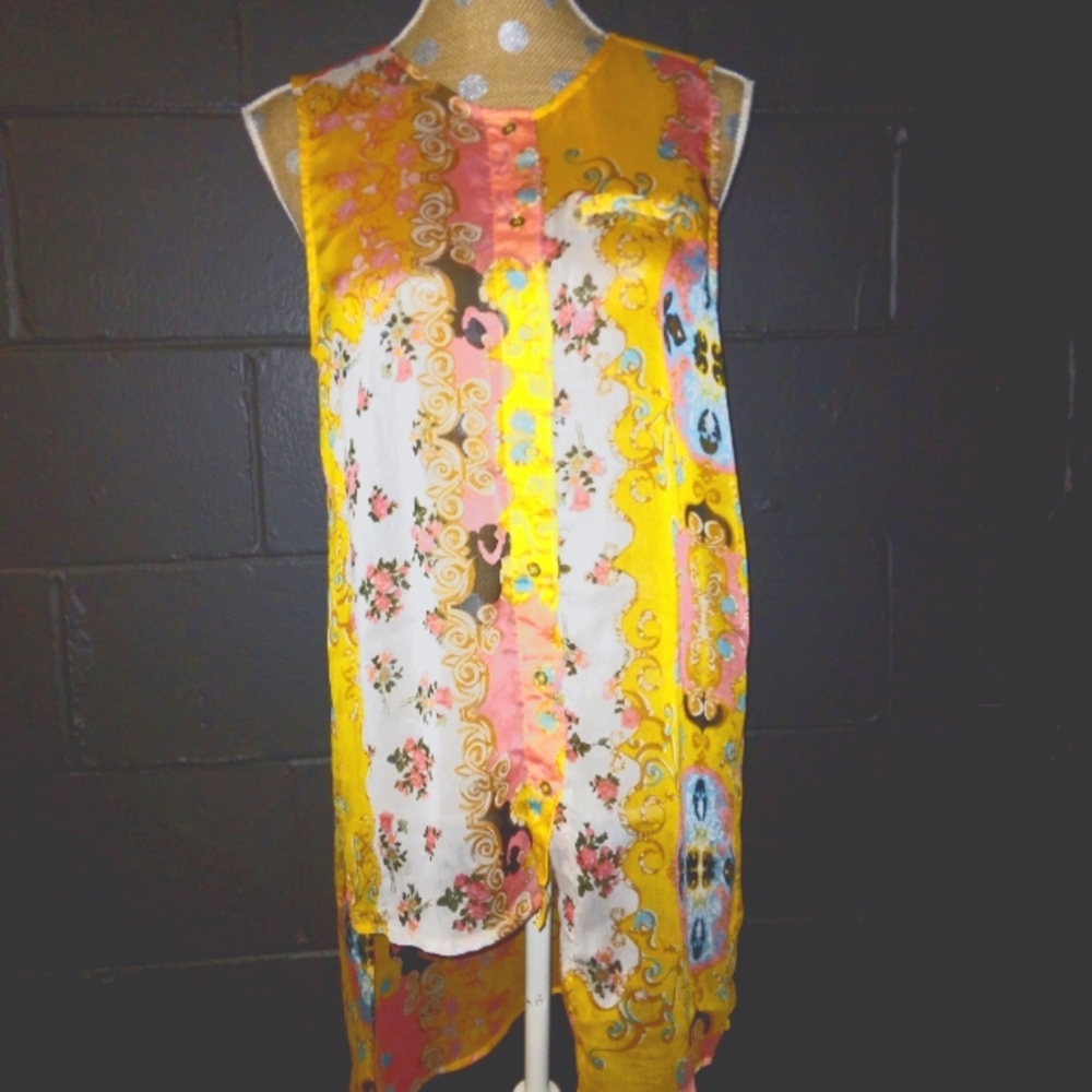 Asymmetrical Printed Camilla Tree Tunic
